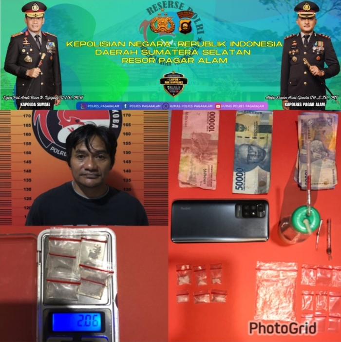 Satres Narkoba Polres Pagar Alam Berhasil Ungkap Kasus Peredaran Narkoba di Tebat Giri Indah