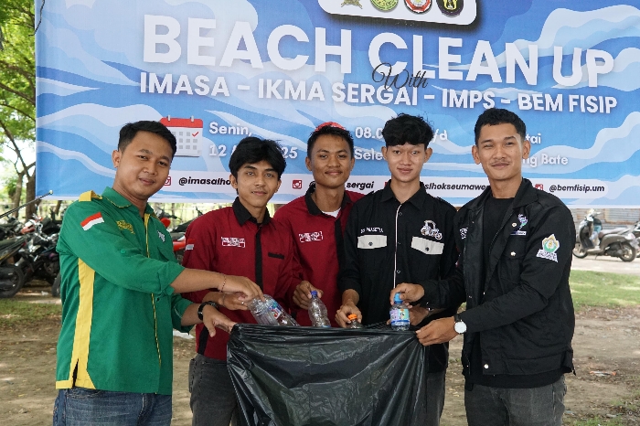 Mahasiswa Bersatu Bersihkan Pantai Ujong Bate, Lhokseumawe: Aksi Nyata Peduli Lingkungan