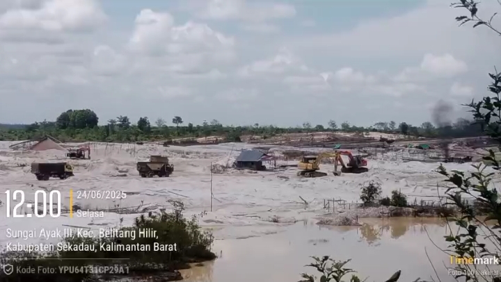 Dugaan sejumlah Alat Berat yang digunakan Pengusaha Tambang Galian 